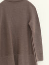 SWAYING 25 Autumn and Winter Seamless Lapel Twisted Wool Pullover SW-SW25AW1T17C2S2-HZ Gray Brown